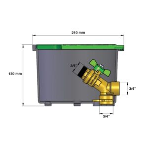 Hydrant + ventilová šachtica Irritec PVM 3/4” – Obrázok 4