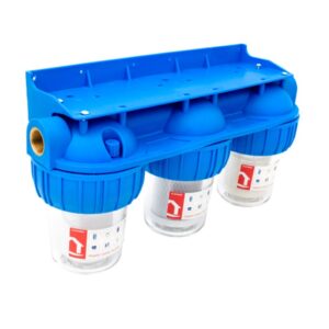 Ermetiq Trojitý filter 5" Everline EWY-3F11/5 s vložkami - 1" – Obrázok 1