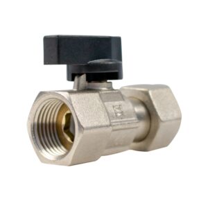 Ermetiq Guľový ventil 3/4" FF so šróbením, motýľ – Obrázok 3