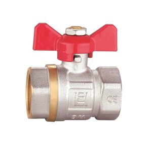 Everline Guľový ventil 1/2" FF, motýľ - PN20 – Obrázok 1