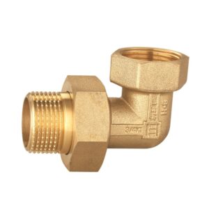 Everline Mosadzné šróbenie rohové 1/2" (vonk. x vnút. závit) - PN10 – Obrázok 1