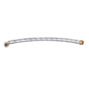 Everline Tlaková flexibilná hadica s kolenom potiahnutá gumou 1" (vonk. x vnút. závit) - 55 cm – Obrázok 1