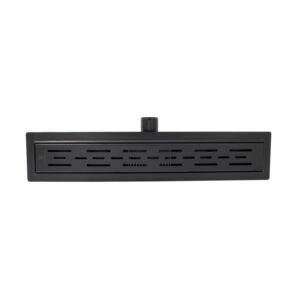 Lineárny sprchový žľab 700mm x 70mm CLASSIC NEGRU (čierny), nerezové teleso a rošt – Obrázok 1