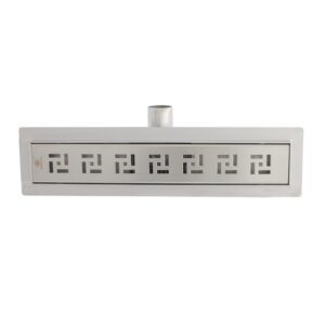 Lineárny sprchový žľab 800mm x 70mm MODERN, nerezové teleso a rošt – Obrázok 1