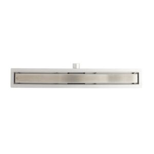 Lineárny sprchový žľab 800mm x 70mm LUXURY, nerezové teleso a rošt – Obrázok 2