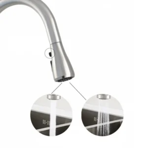 Ermetiq Drezová batéria oblúková INOX 2-funkciová so sprchou – Obrázok 3