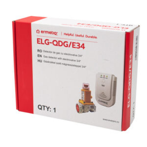 Everline Detektor plynu 220V s elektroventilom 3/4" zemný plyn a LPG – Obrázok 4