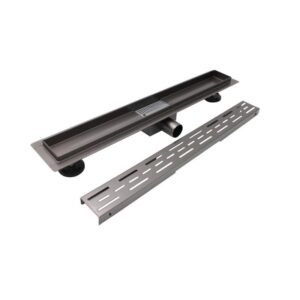 Lineárny sprchový žľab 700mm x 70mm CLASSIC GRI (sivý), nerezové teleso a rošt – Obrázok 4