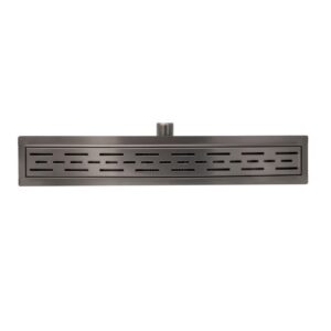 Lineárny sprchový žľab 700mm x 70mm CLASSIC GRI (sivý), nerezové teleso a rošt – Obrázok 1