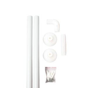 Ermetiq L-profil na sprchový záves biely 80 cm – Obrázok 3